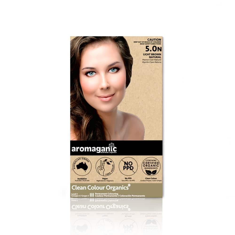 Aromaganic Hair Dye 5.0N Light Brown – Natural