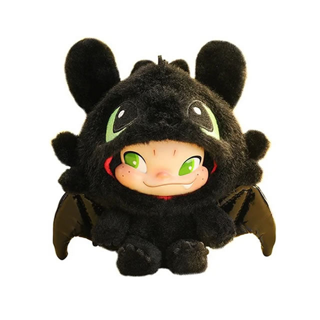 52Toys Ninnic X How To Train Your Dragon Toothless Plush Keychain