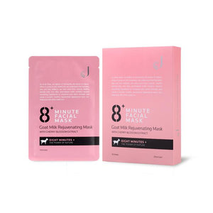 Jema Rose-8+ Minute Goat Milk Rejuvenating Mask With Cherry Blossom Extract 10x25ml, Masks