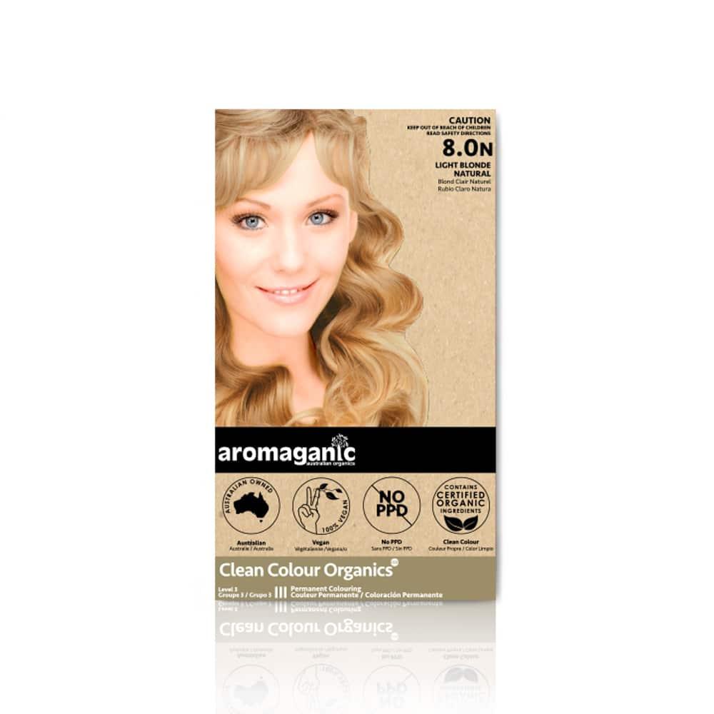 Aromaganic Hair Dye 8.0N Light Blonde – Natural