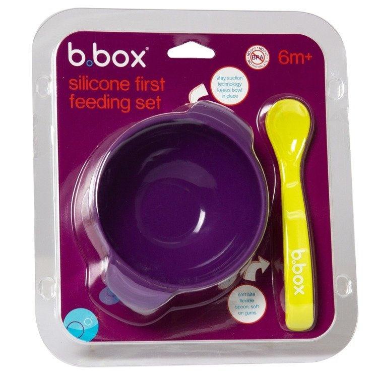 B.Box Silicone First Feeding Set 6M+ - Passion Splashļ¼Feeding&Accessoriesļ¼OCARE NZ