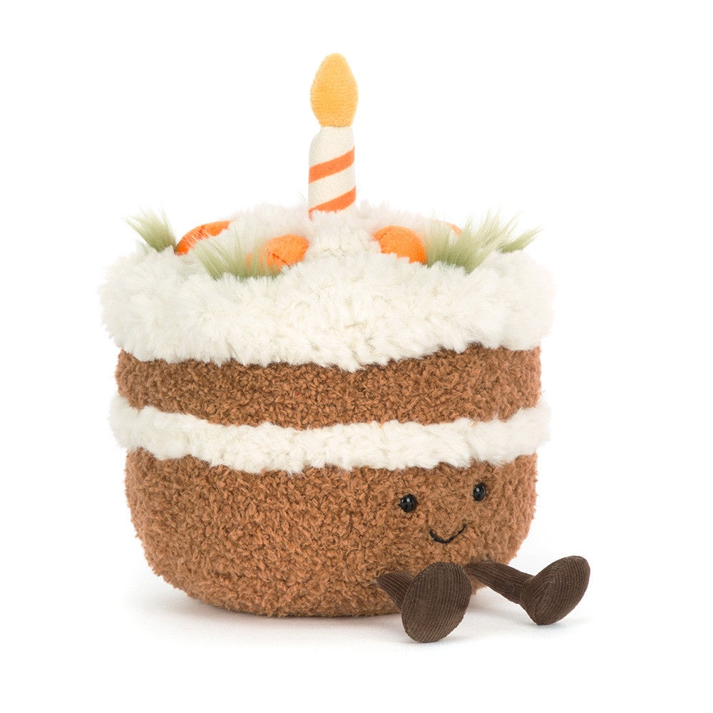 Jellycat Amuseables Carrot Cake 15cm x 15cm x 14cm