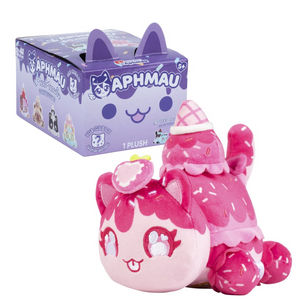 Aphmau Mystery MeeMeows Ice Cream Series Plush Blind Box featuring a cute pink cat plush.