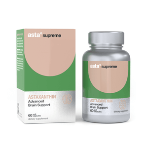 Asta Supreme Advanced Brain Support 60 Soft Capsules, Astaxanthin, OCARE NZ