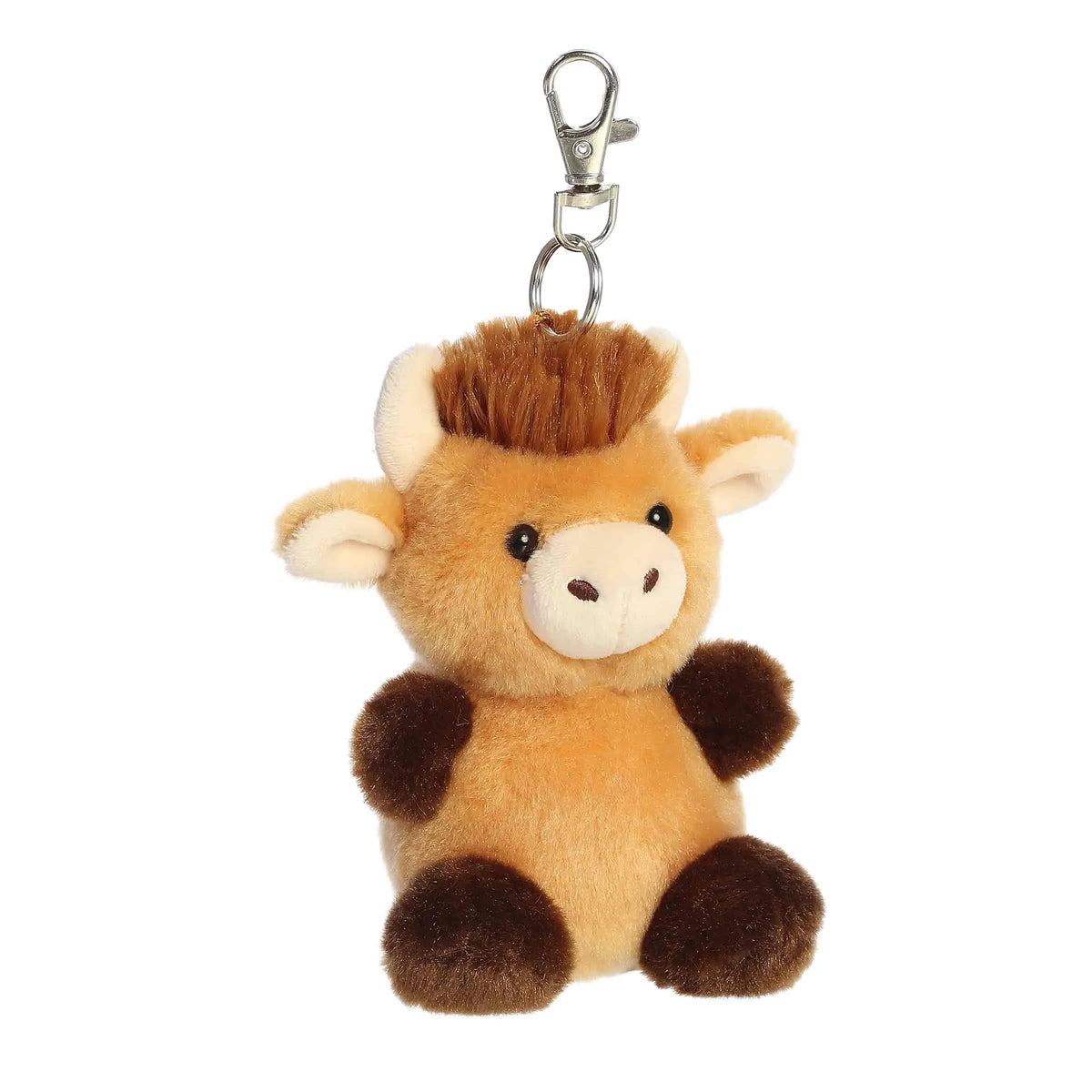 Aurora Palm Pals Hubert Highland Cow Clip