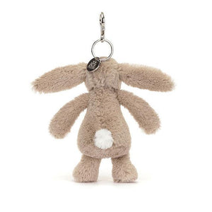 Jellycat Blossom Beige Bunny 'Petal' Bag Charm Keychains OCARE NZ