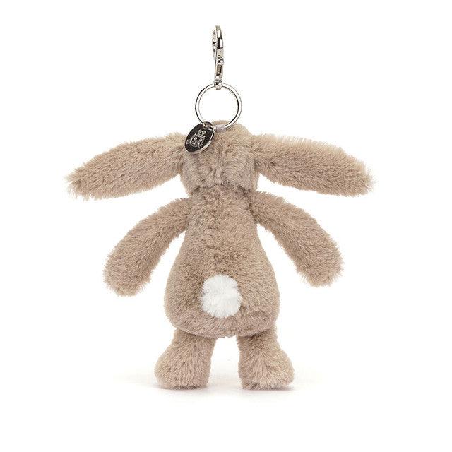 Jellycat Blossom Beige Bunny 'Petal' Bag Charm Keychains OCARE NZ