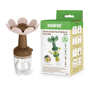 Haakaa Flower Fresh Food Feeder & Cover Set,Nursing & Feeding