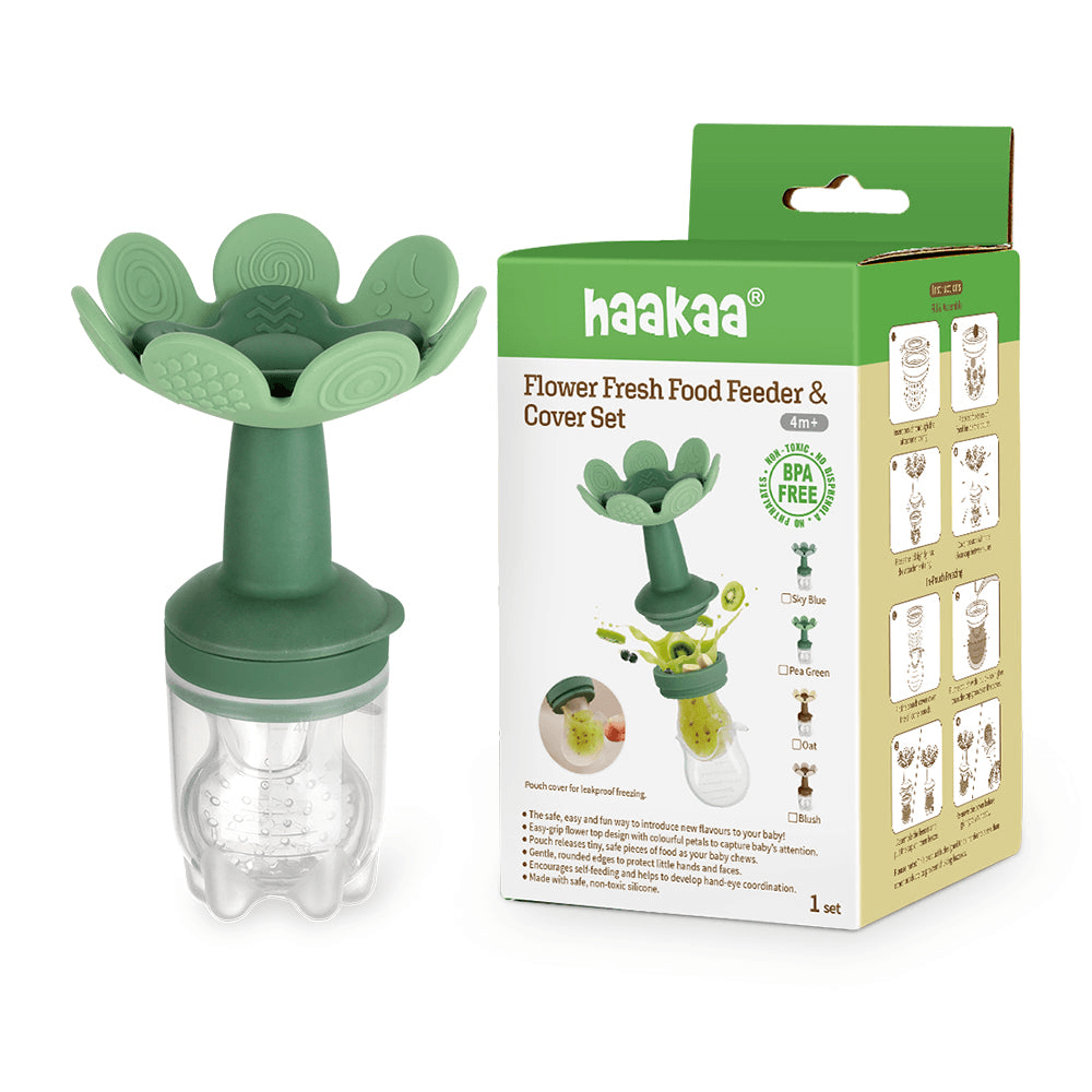 Haakaa Flower Fresh Food Feeder & Cover Set,Nursing & Feeding