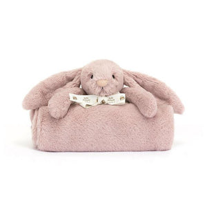 Jellycat Bashful Luxe Bunny Blankie in Gift Box Stuffed Animals OCARE NZ