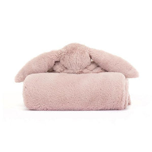 Jellycat Bashful Luxe Bunny Blankie in Gift Box Stuffed Animals OCARE NZ