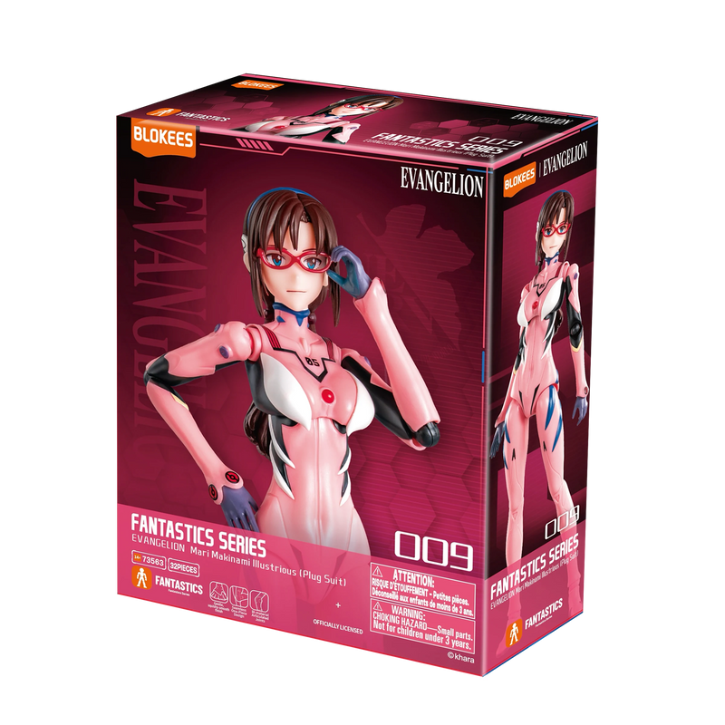Blokees Evangelion - Fantastics Series Mari Makinami Illustrious (Plug Suit) Model Kit