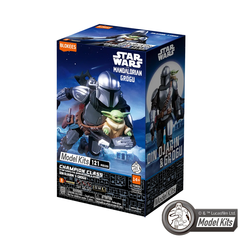 Blokees Mandalorian & Grogu (2026) - Champion Class 05 Din Djarin & Grogu Model Kit