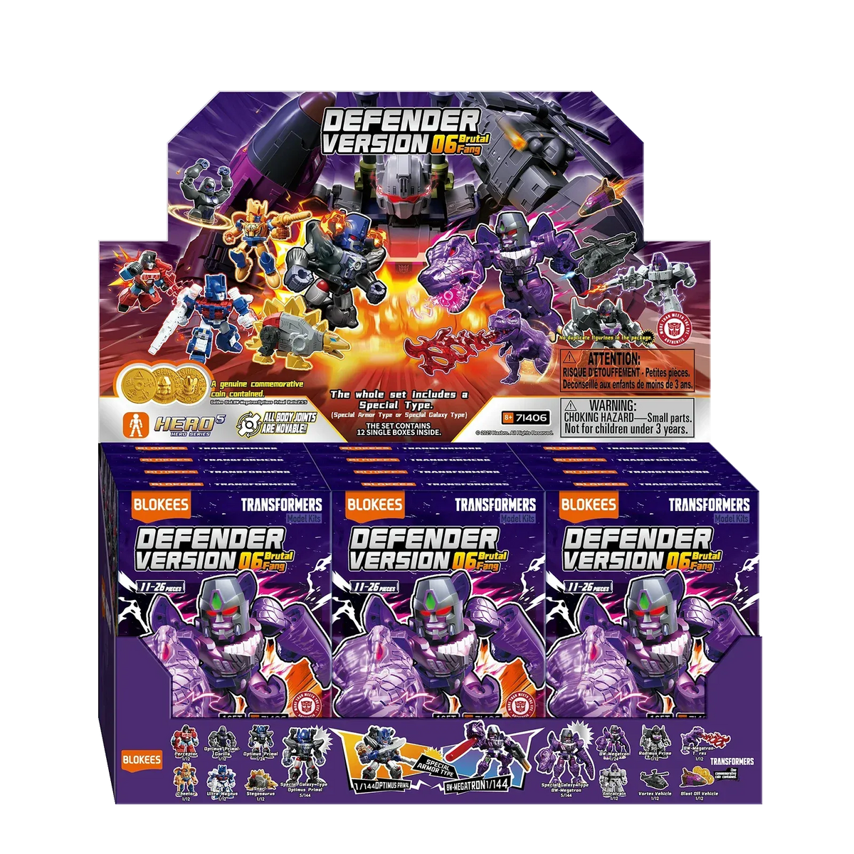 Blokees Transformers - Defender Version 06 Brutal Fang Blind Box
