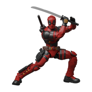 Blokees Marvel Infinity SAGA - Deadpool Champion Class Model Kit - Deadpool figure in action pose with swords.