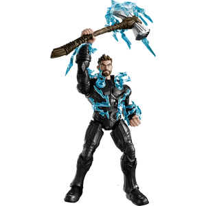 Blokees Marvel Infinity SAGA - Thor Champion Class Model Kit figure with Stormbreaker and lightning effects.