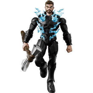 Blokees Marvel Infinity SAGA - Thor Champion Class Model Kit featuring Thor with Stormbreaker and lightning effects.