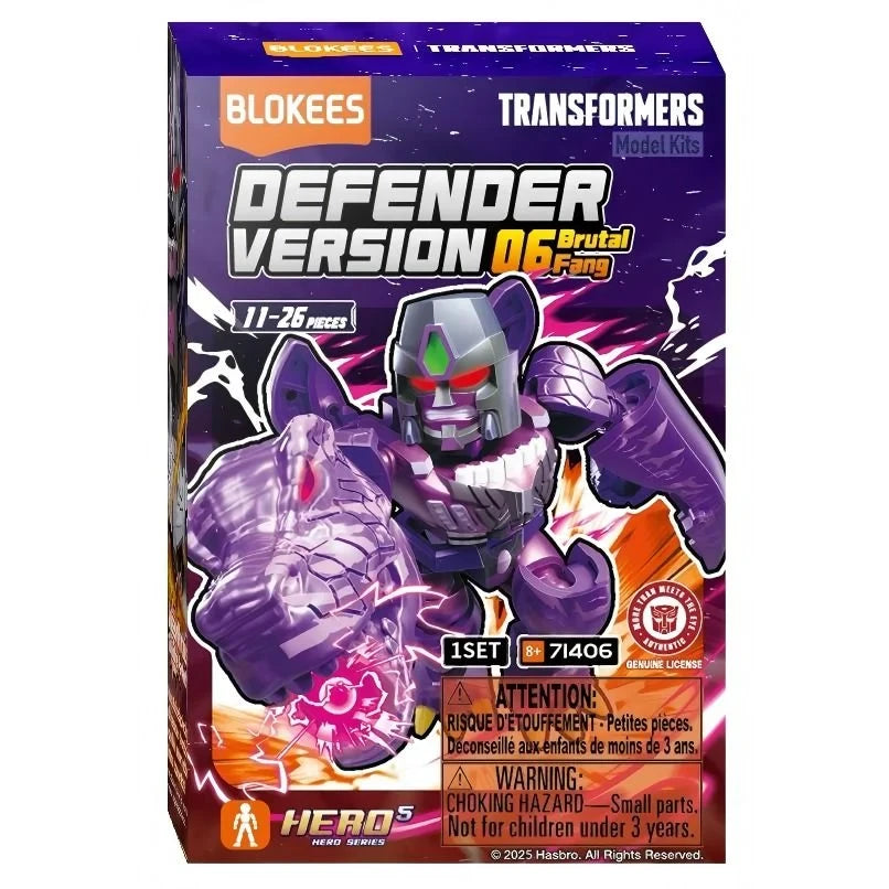 Blokees Transformers - Defender Version 06 Brutal Fang Blind Box