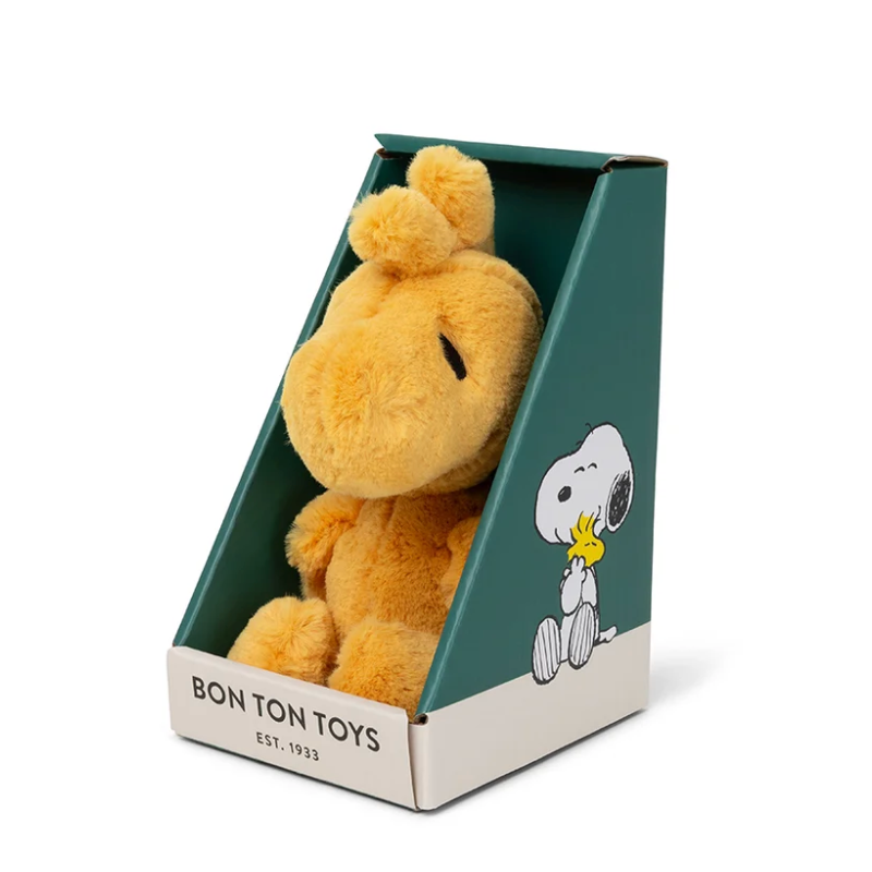 Bon Ton Toys Peanuts Woodstock Cozy Yellow Plush in Giftbox