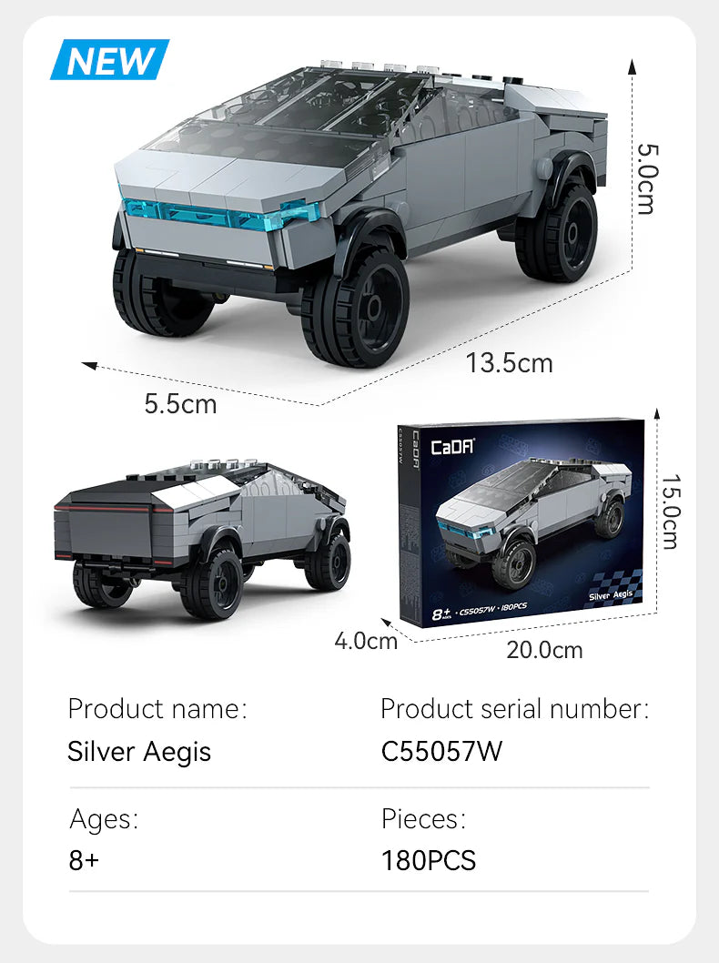 CaDA 1:32 Silverwing Armor Car Brick Model Kits