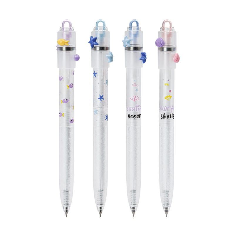 COMI Ocean Spinner Gel Pen 0.5mm – Retractable Black Ink Fidget Pen for School & Office