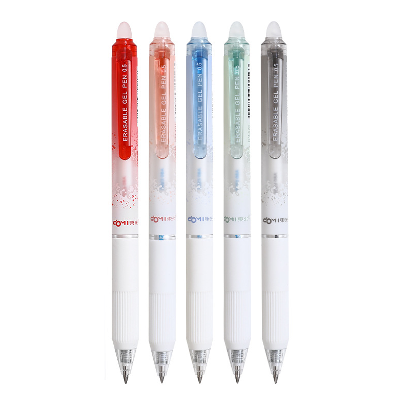 COMI Retractable Erasable Gel Pen 0.5mm – Erasable Pen for School & Office