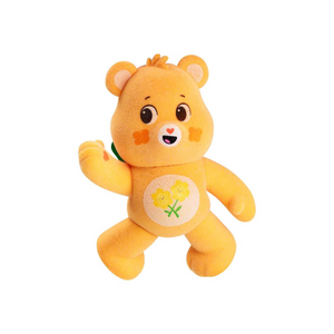 Care Bears Collectible Figure Blind Box featuring a cute yellow bear plush toy with a flower emblem.