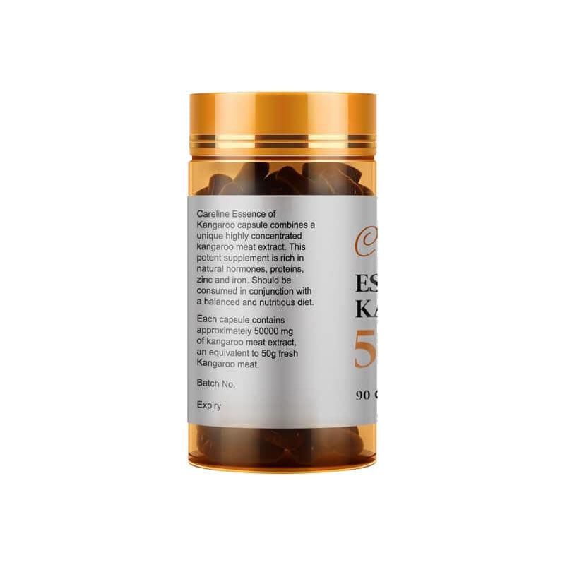 Careline Essence of Kangaroo 50000 90 Capusles, Kangaroo, OCARE NZ