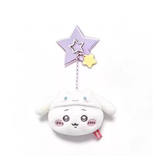 Chiikawa x Sanrio Characters Plush Face Mirror Charm