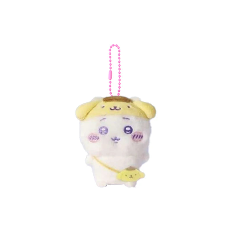 Chiikawa x Sanrio Characters Sitting Plush Bag Charm