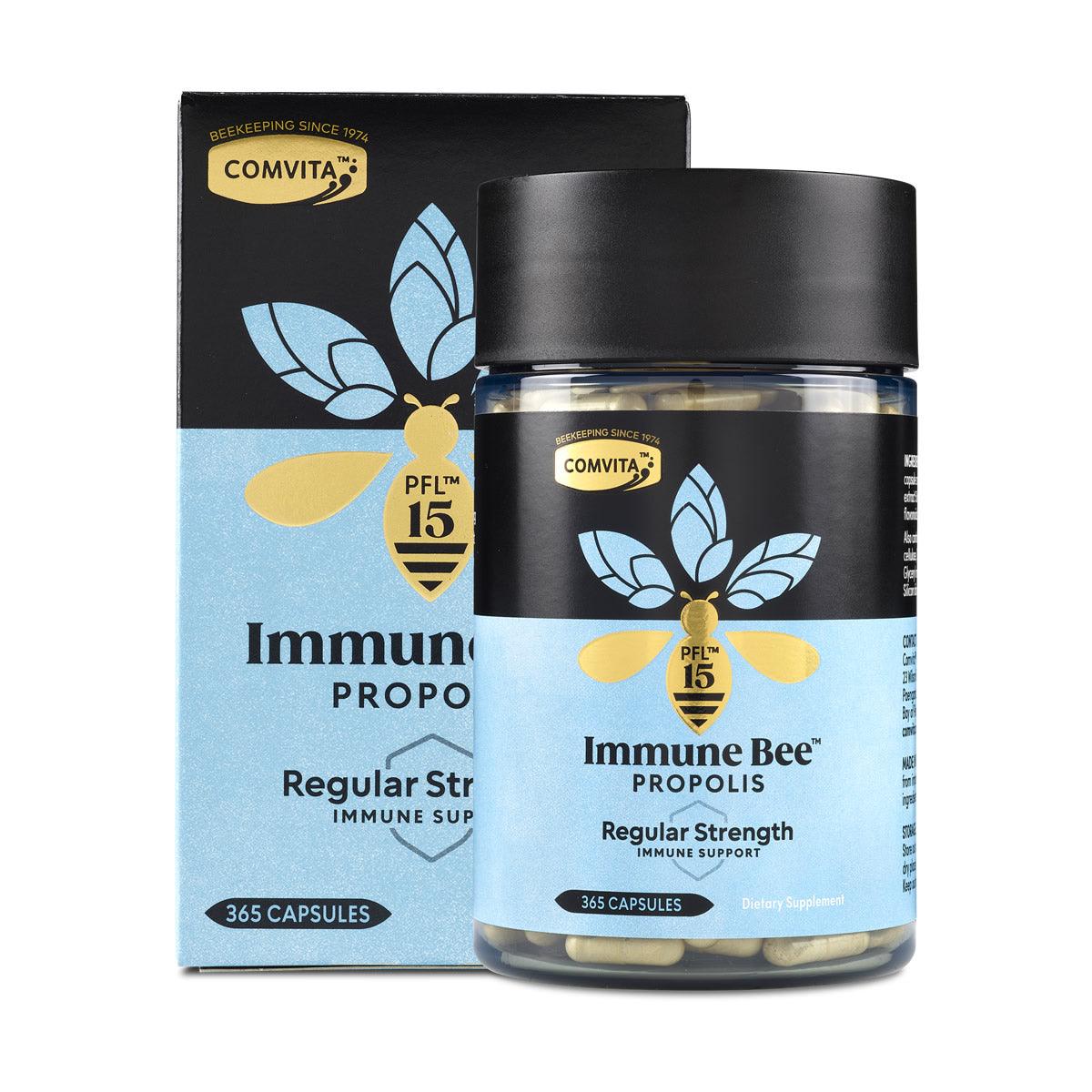 Comvita Immune Bee Propolis Regular Strength PFL15 Capsules - 365 Capsules, Propolis, OCARE NZ