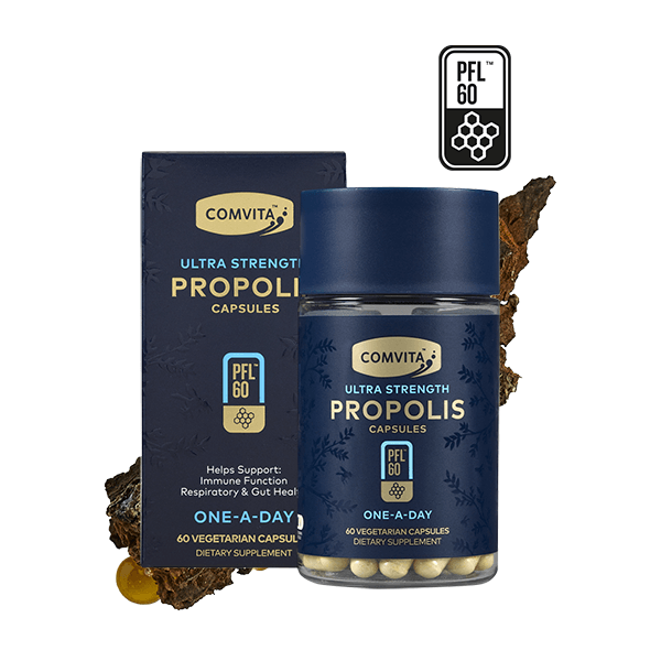 Comvita PFL60 Ultra Strength Propolis 60 Vegetarian Capsules, Propolis, OCARE NZ