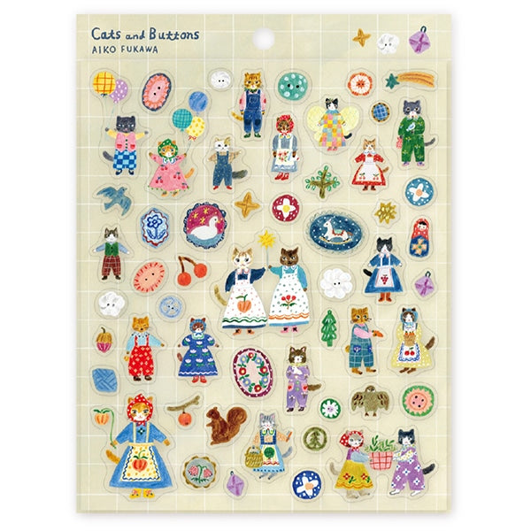 Cozyca × Aiko Fukawa Artist Transparent Sticker
