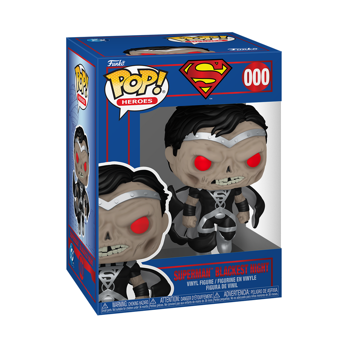 Funko Pop! DC: Shield Through the Ages - Superman (Blackest Night) Vinyl Figure
