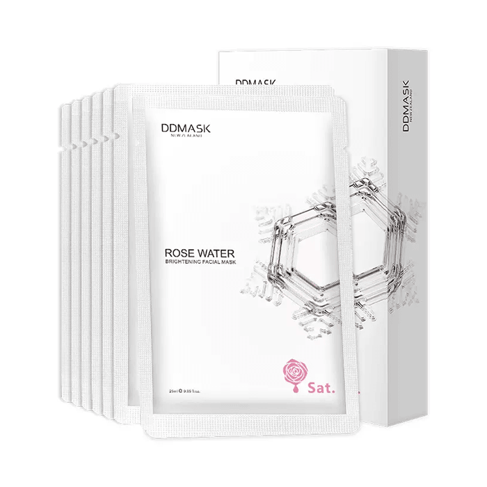 DDMask Sat. Rosewater Brightening Face Mask 25ml ×7 Pieces,Masks,OCARE NZ