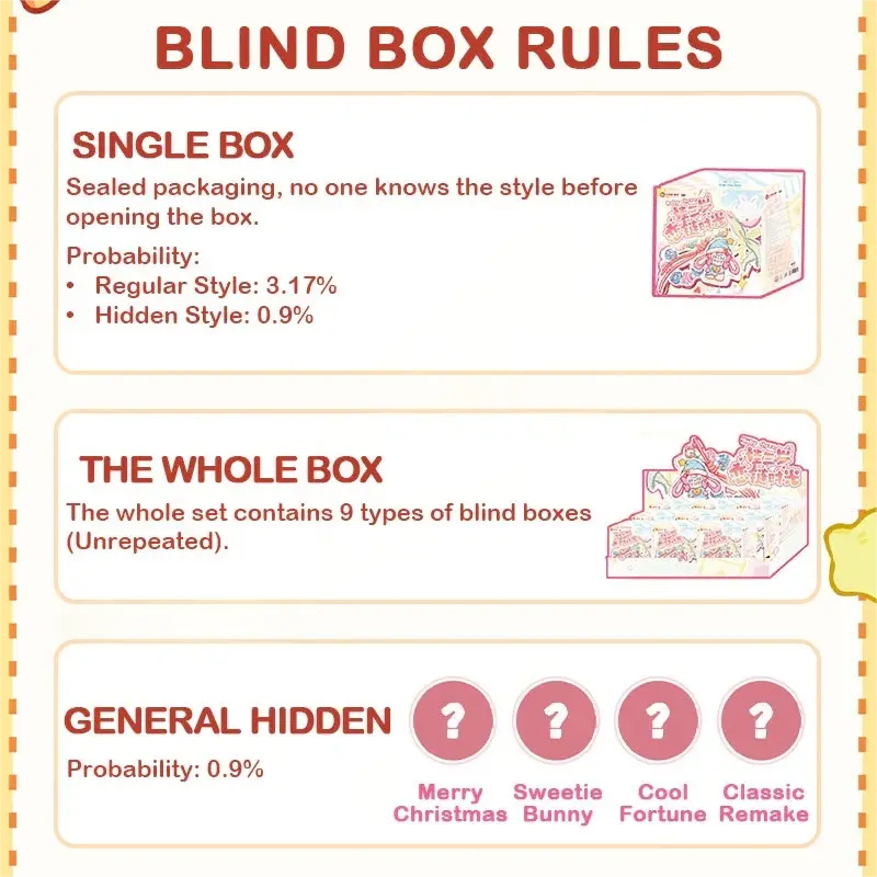 Baby Three Love Chain Time Series Pendant Blind Box
