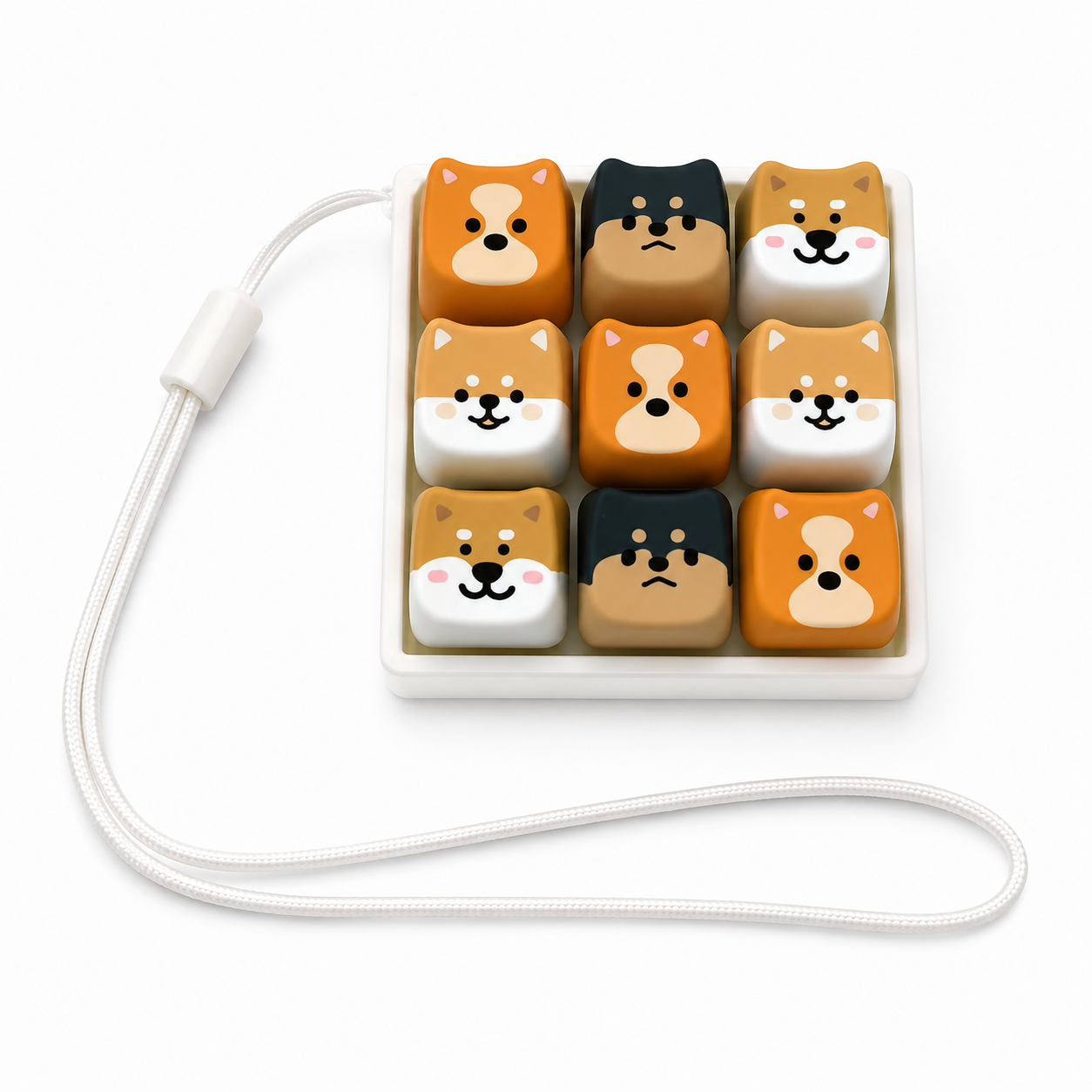 Dog Keycap Stress Relief Key Tester – Detachable Mechanical Keyboard Keycap Display