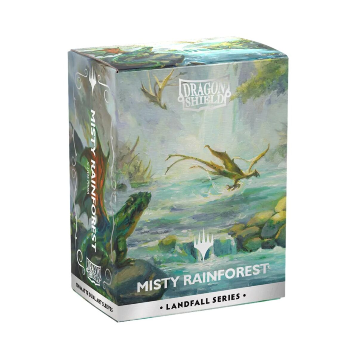Dragon Shield Matte Dual Art Sleeves – MTG Landfall Series: Misty Rainforest