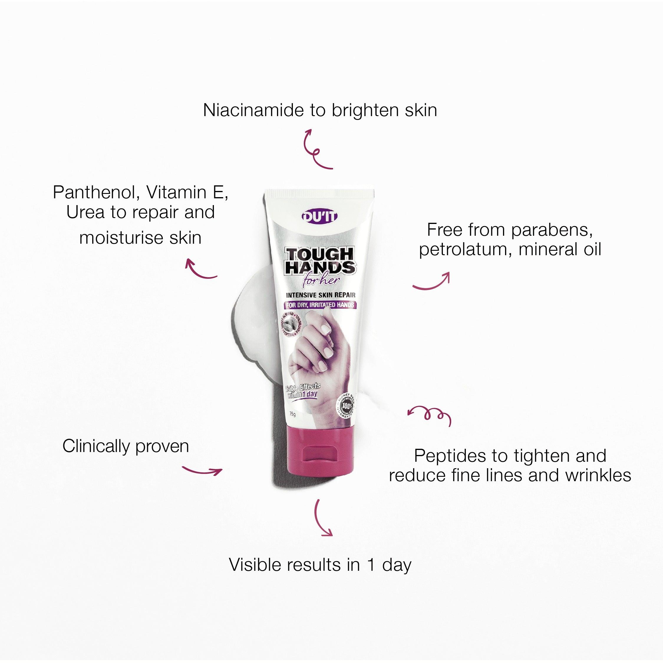 Du'it Tough Hands for Her Anti-Aging Hand Cream 75g,Hand Creams,OCARE NZ
