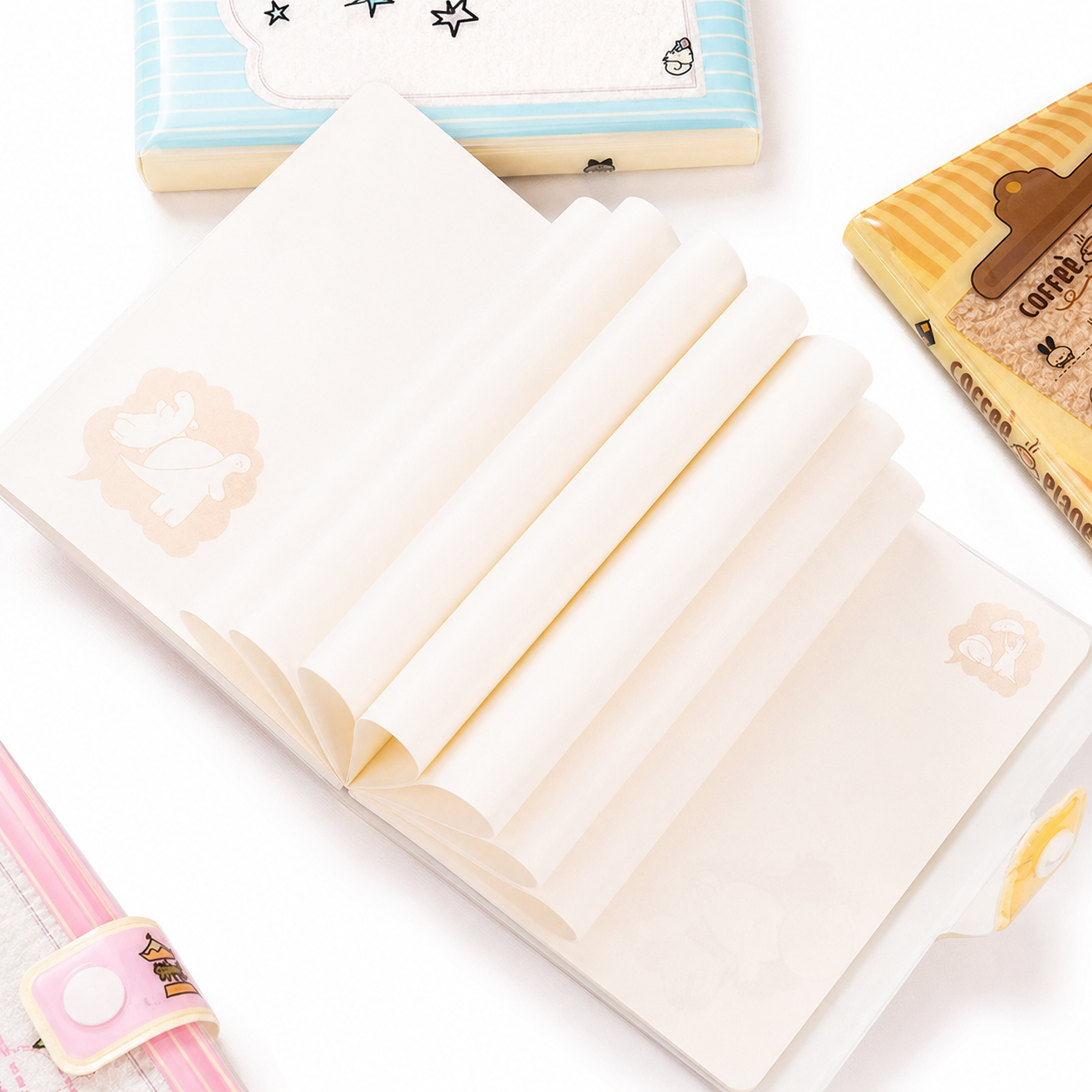 Esaer Coffee Planet Journal Notebook with PVC Cover – 4 Designs Assorted