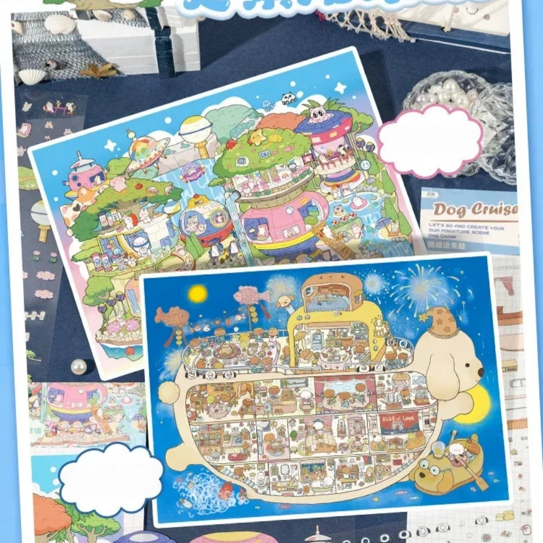 Fantasy World Series 6.0 Miniature Scenery PET Sticker Set