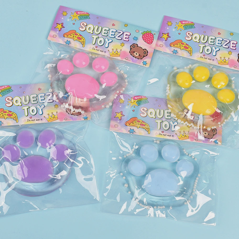Flashing Cat Paw Squishy Sensory Toy