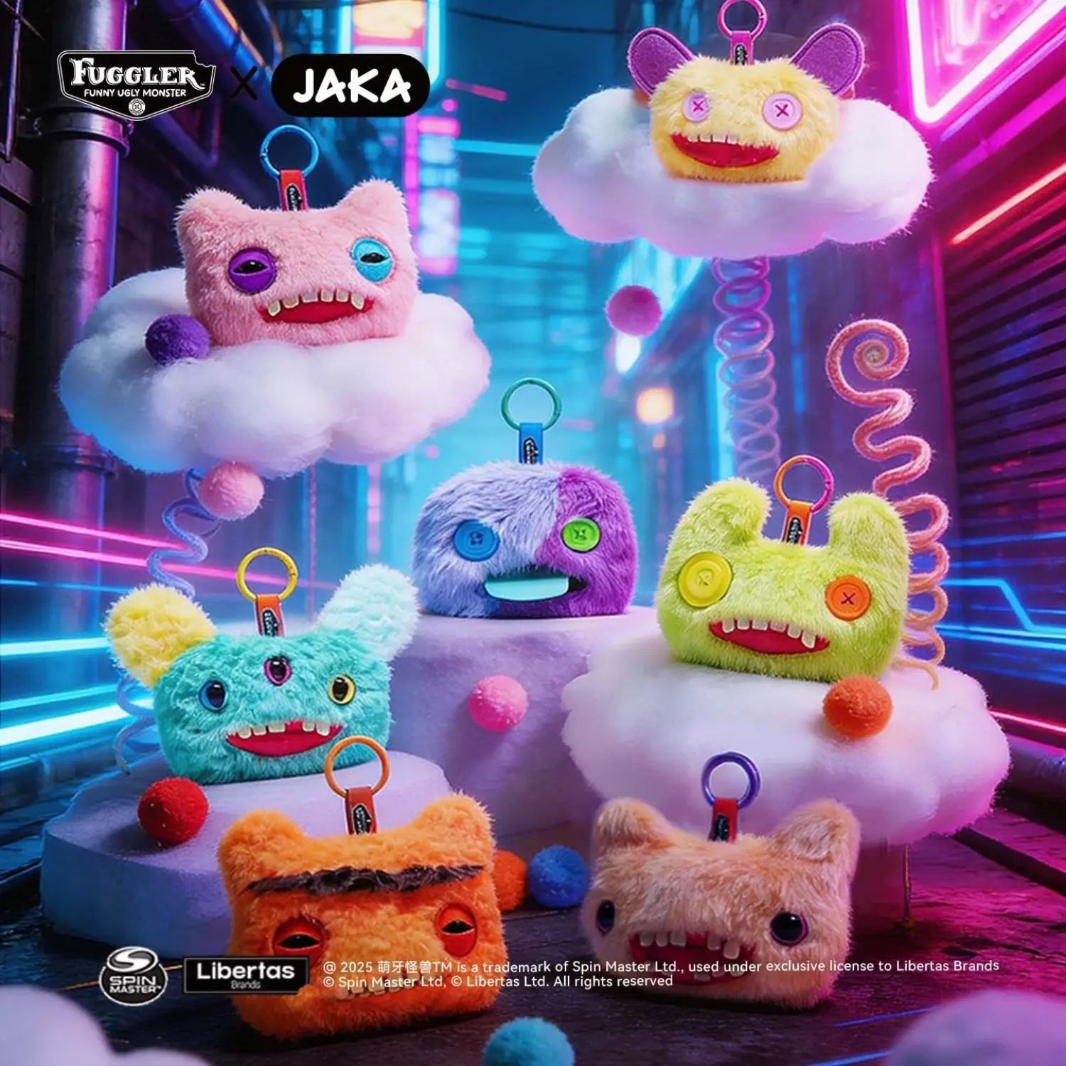 Fuggler x JAKA 2-in-1 Plush Keychain & Tote Bag - Assorted Styles