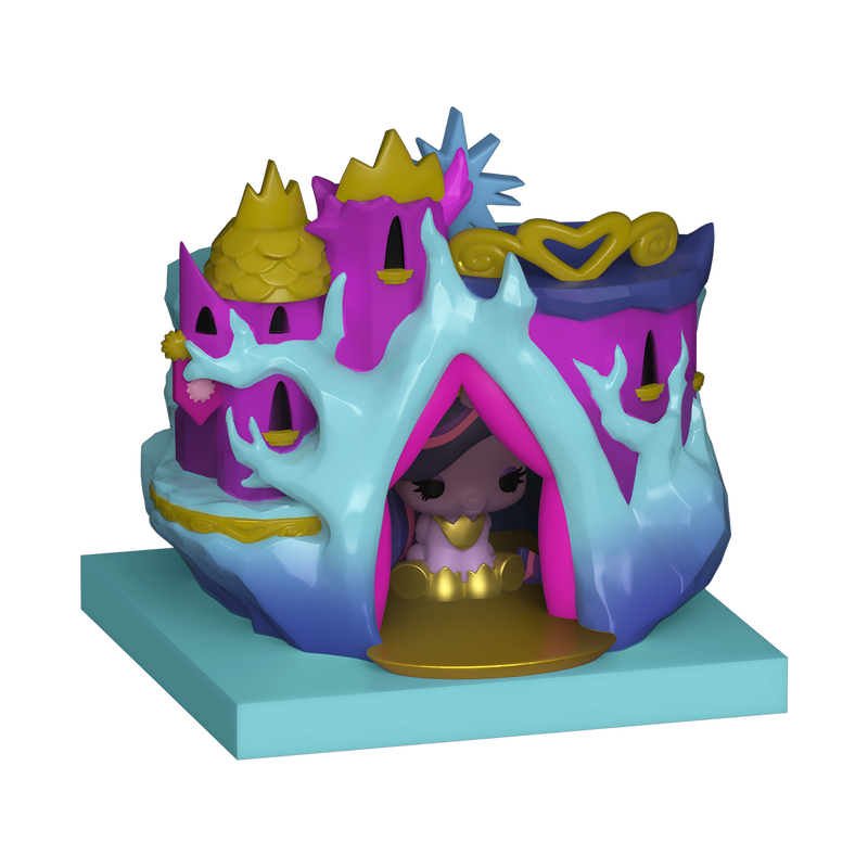 Funko Bitty Pop! Town MLP - Castle of Friendship display with Princess Twilight Sparkle figure