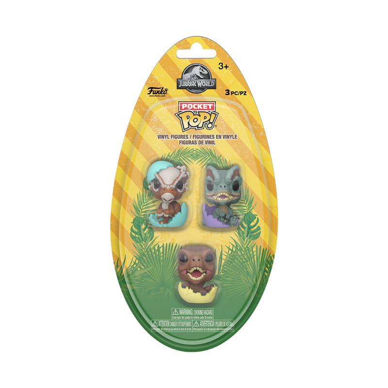 Funko Pocket Pop! Jurassic World Hatchling 3-Pack