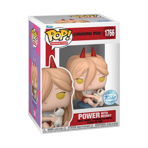 Funko Pop! Animation Chainsaw Man - Power with Meowy US Exclusive Vinyl Figure,Vinyl Figure,OCARE NZ
