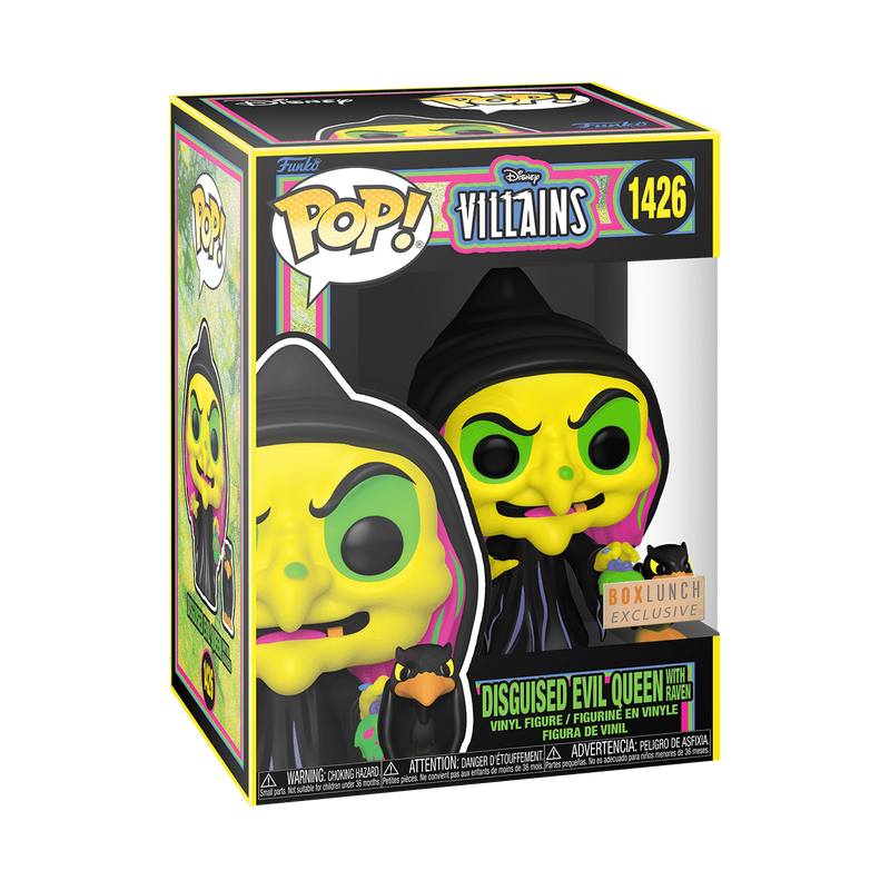 Funko Pop! & Buddy Snow White - Disguised Evil Queen with Raven Black Light Vinyl Figure
