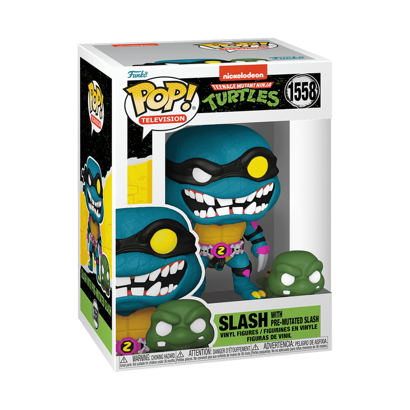 Funko Pop! & Buddy Teenage Mutant Ninja Turtles - Slash with Mouser Vinyl Figure