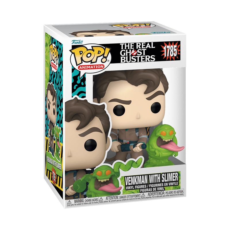 Funko Pop! & Buddy The Real Ghostbusters (TV'86) - Venkman with Slimer Vinyl Figure