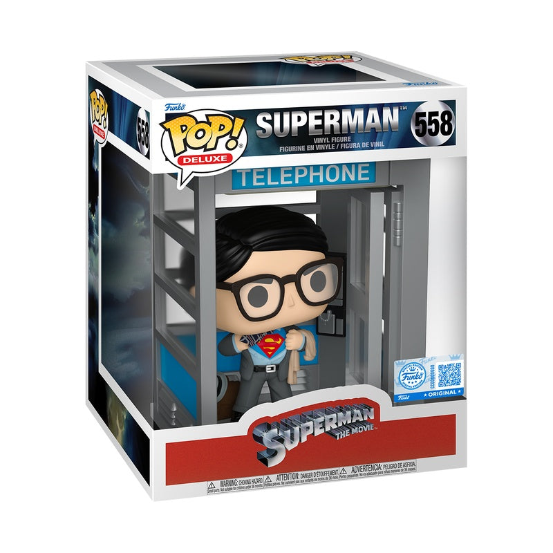 Funko Pop! Deluxe DC Comics - Superman in Phone Booth Vinyl Figure